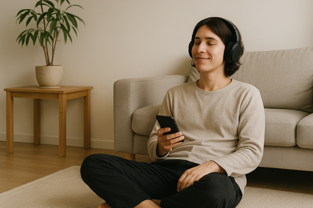 alt属性：CDを持たずに音楽を楽しむミニマルな暮らし
